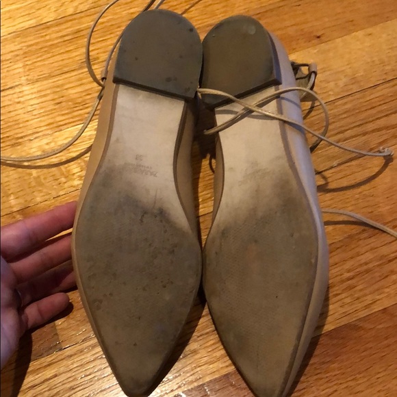 Zara Lace-up Flats - Picture 3 of 5